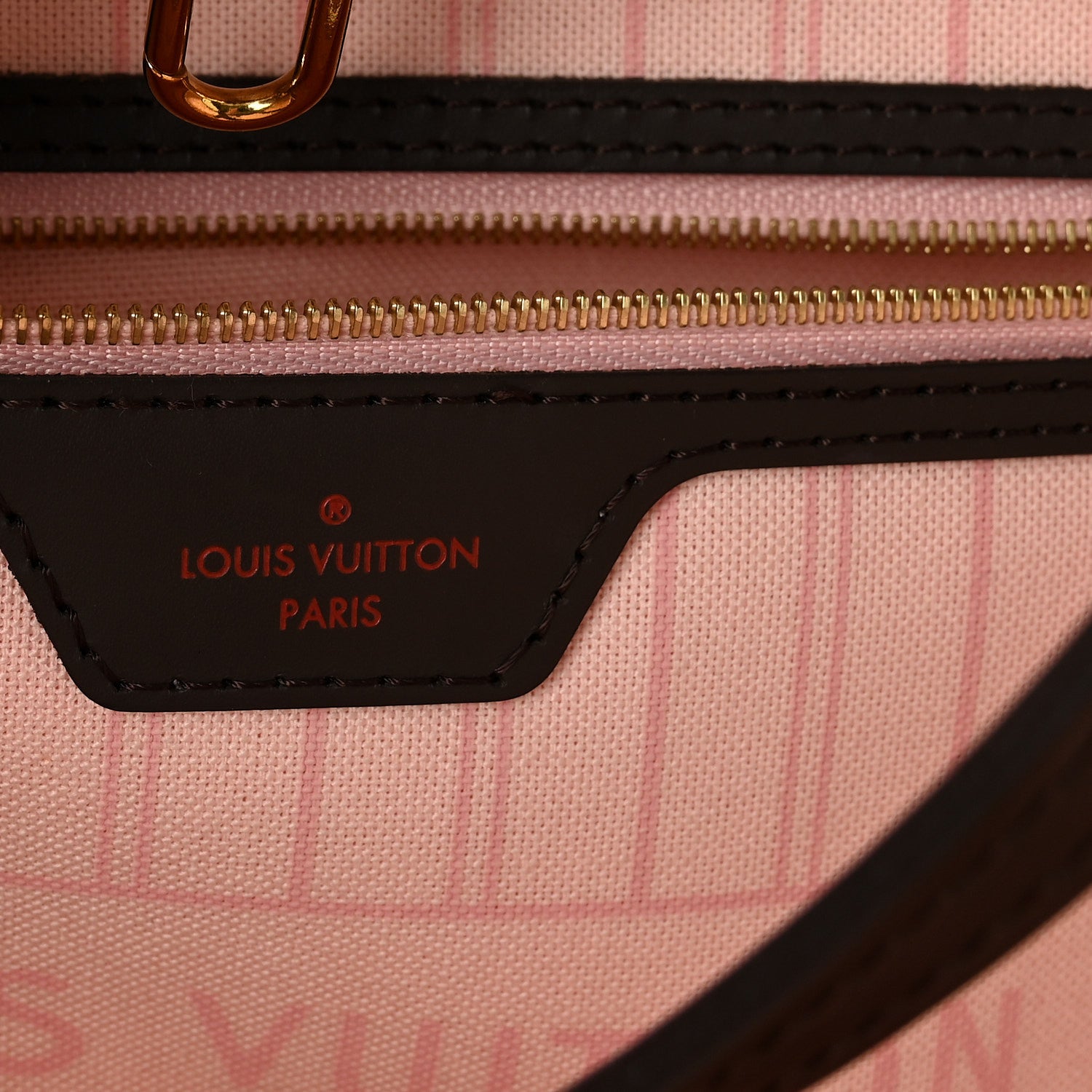 Louis Vuitton Damier Ebene Neo Neverfull MM Rose Ballerine 6 of 10