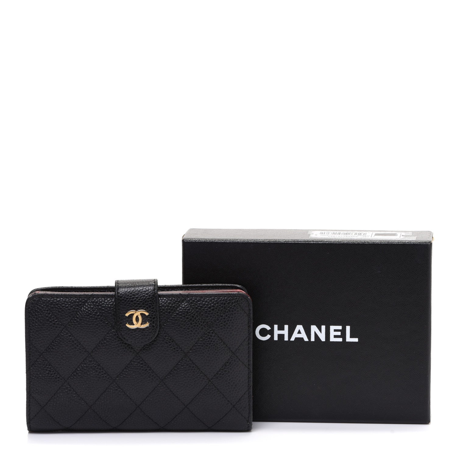 Chanel Caviar Quilted CC French Wallet Black 15 of 15