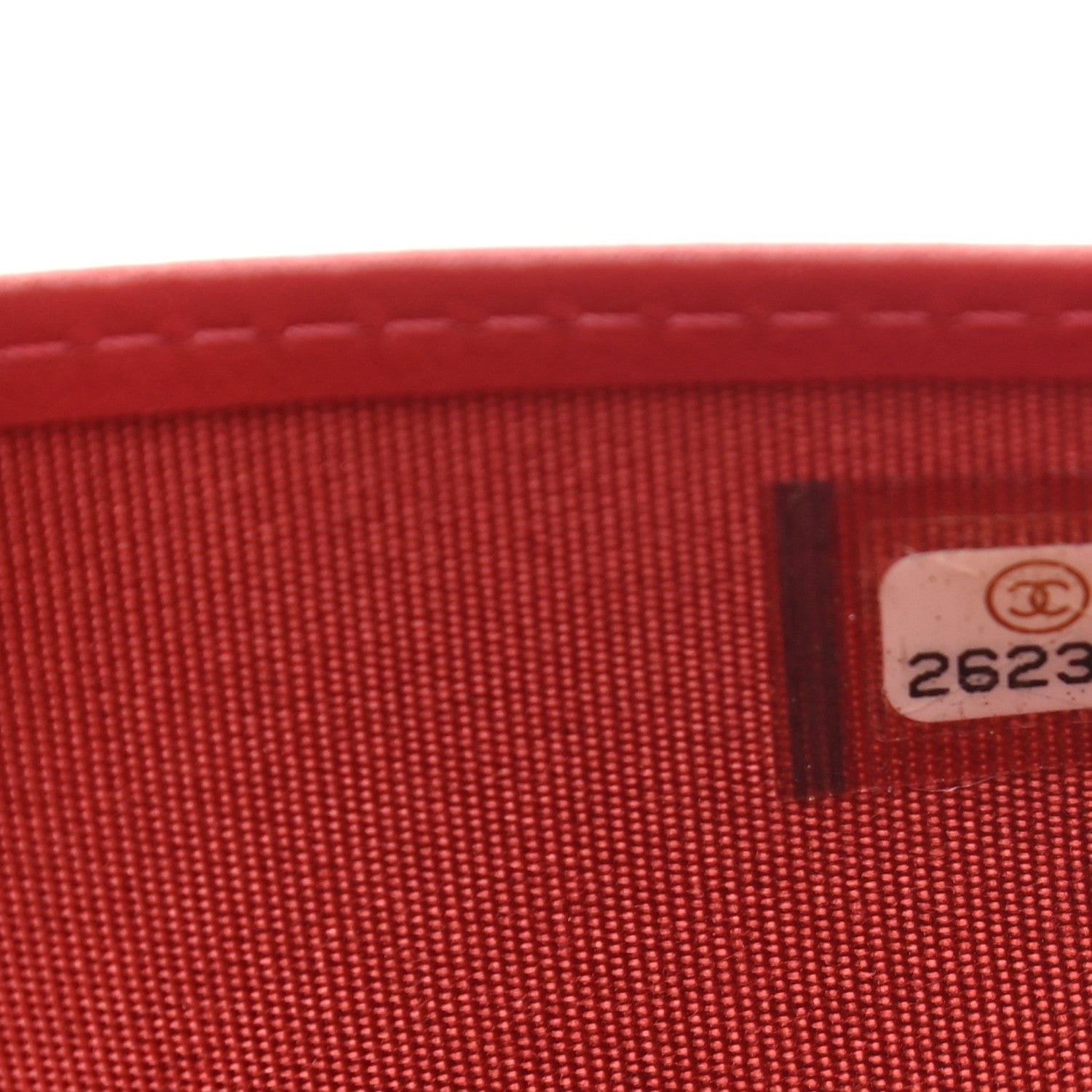 Chanel Calfskin Chevron Quilted Boy Yen Wallet Dark Red 8 of 8