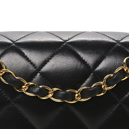 Chanel Lambskin Quilted Small Single Flap Black 9 of 11