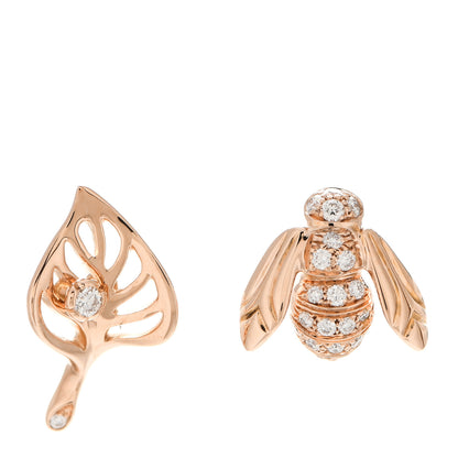 Christian Dior 18K Rose Gold Diamond Pré Catelan Earrings 1 of 5