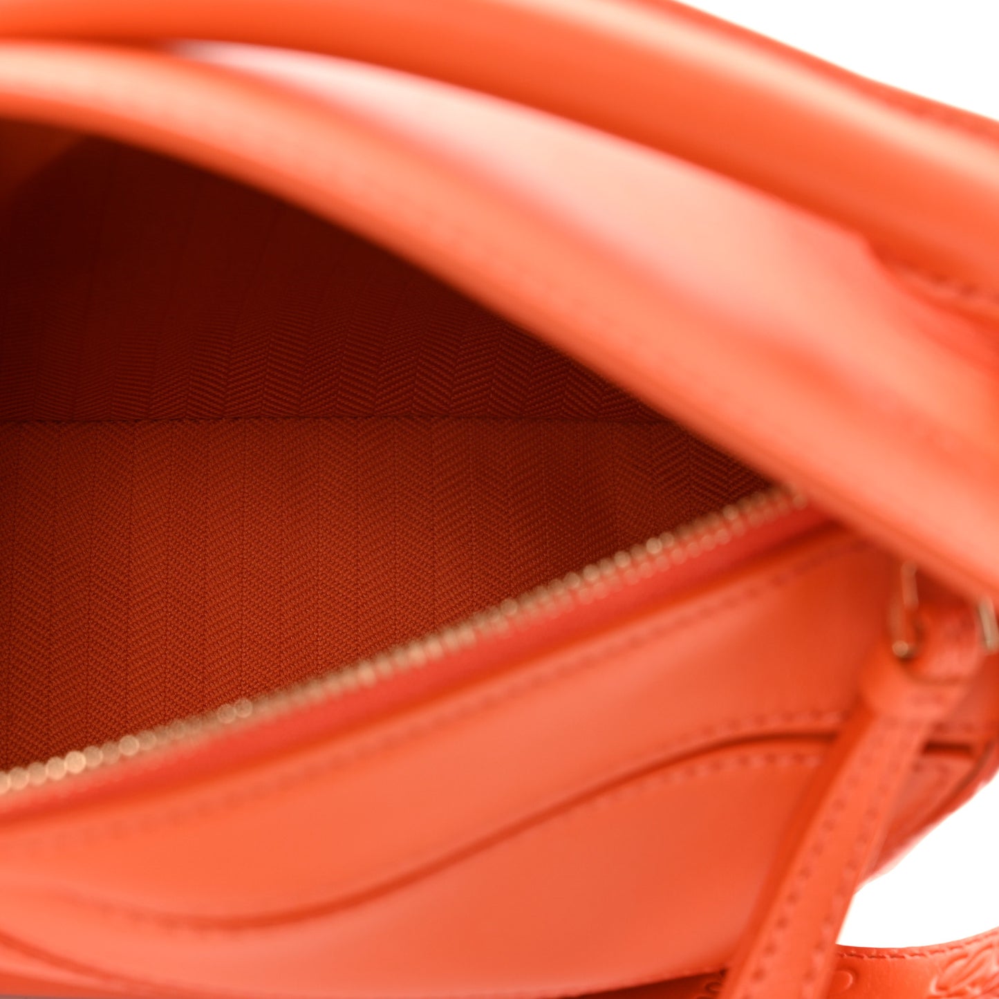 Satin Calfskin Mini Puzzle Bag Orange
