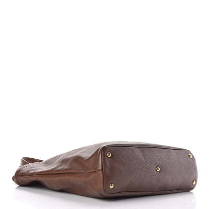 Saint Laurent Calfskin Belle de Jour Cabas Tote Brown 4 of 14
