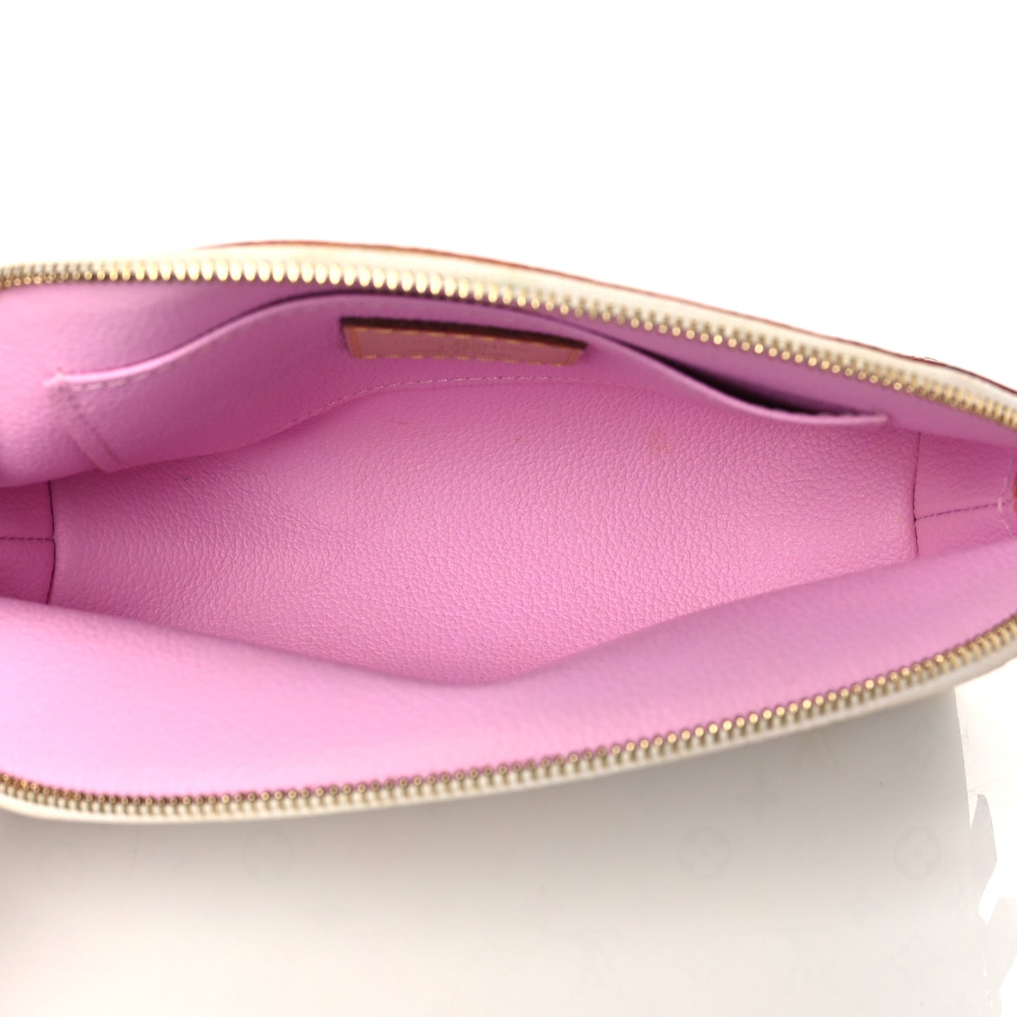 Monogram Multicolor Cosmetic Pouch White Litchi