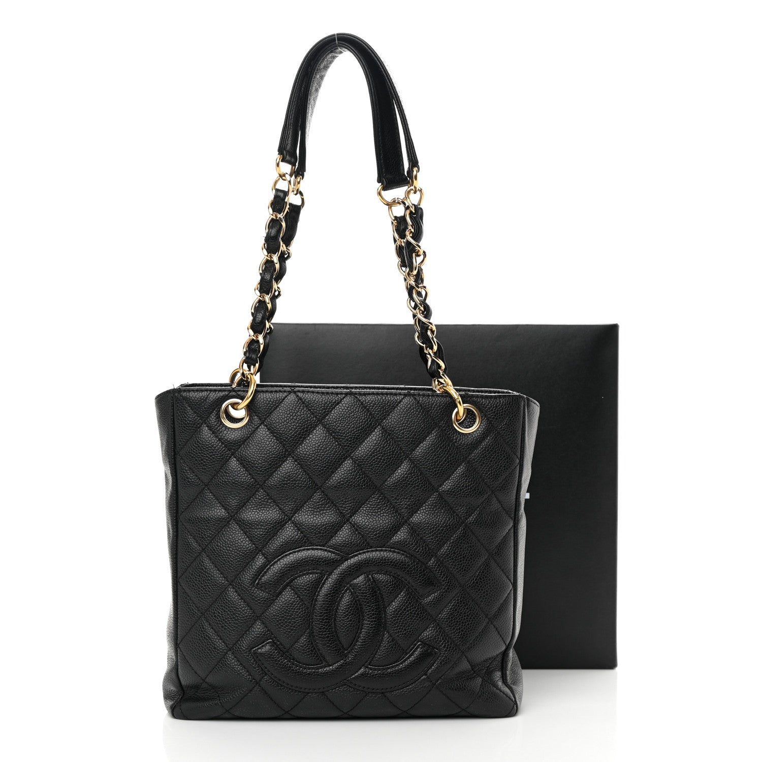 Chanel Caviar Quilted Petit Shopping Tote PST Black 15 of 15