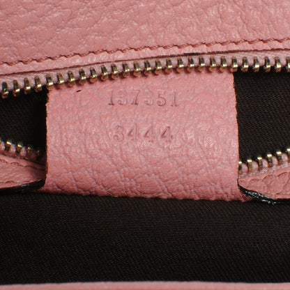 Gucci Calfskin Bamboo Top Handle Bag Pink 7 of 8