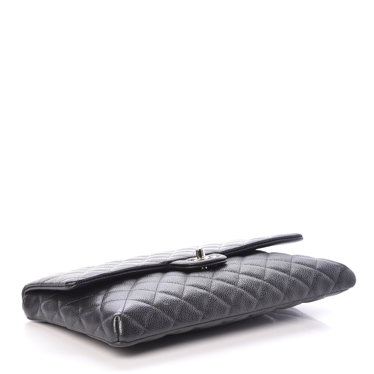 Chanel Caviar Quilted Clutch Dark Grey 4 of 10