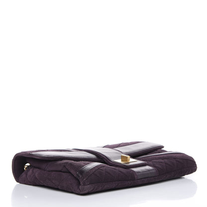 Chanel Suede Union Jack Jumbo Mademoiselle Flap Purple 4 of 14