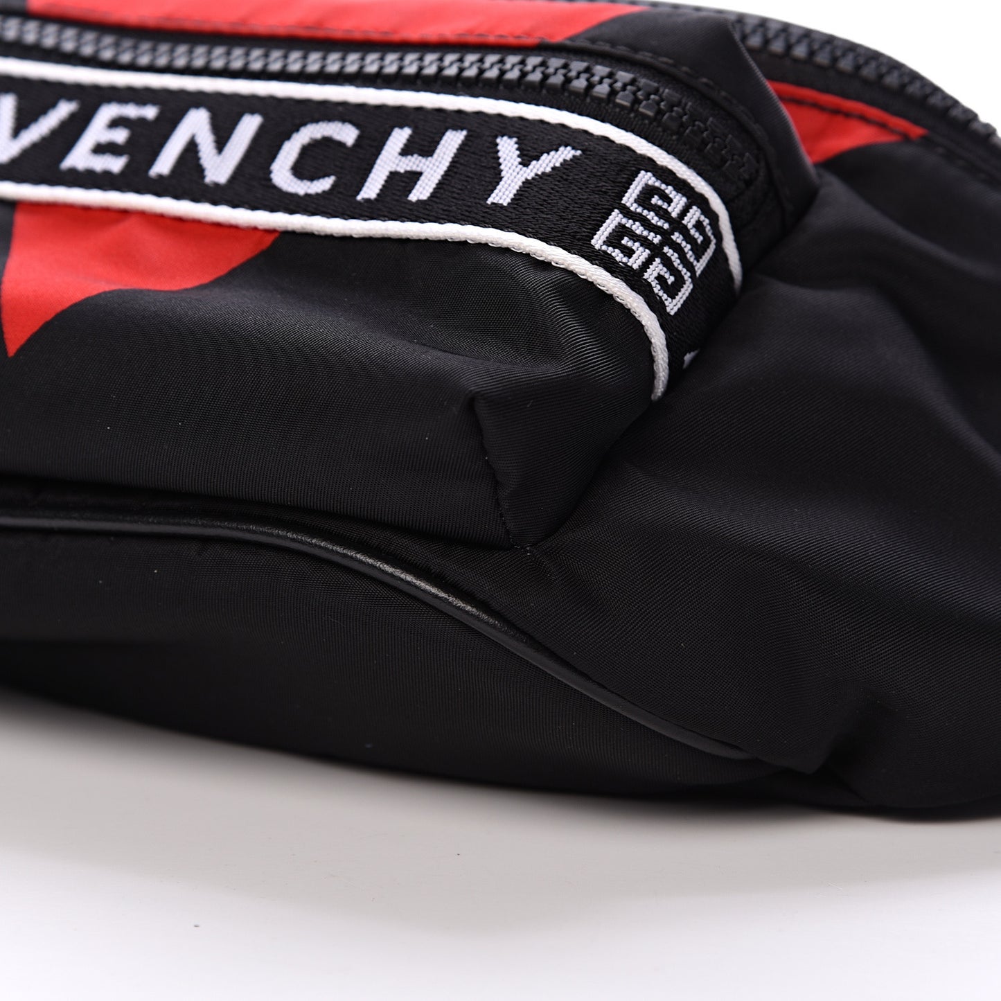 Nylon Light 3 Bum Bag Black Red