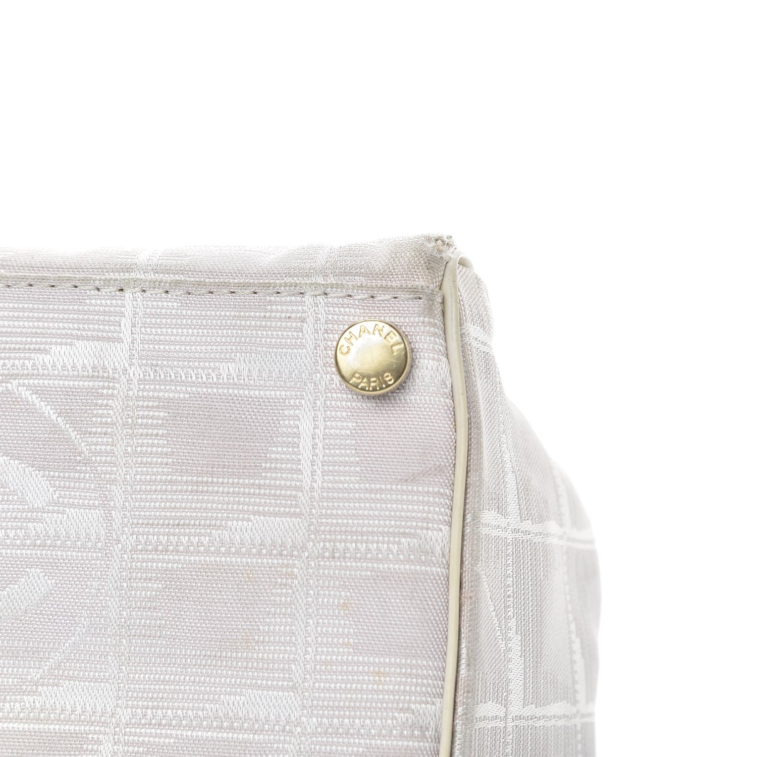 Chanel Nylon Travel Shoulder Bag White 11 of 16