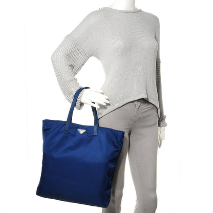 Prada Tessuto Saffiano Tote Bleuette 2 of 10