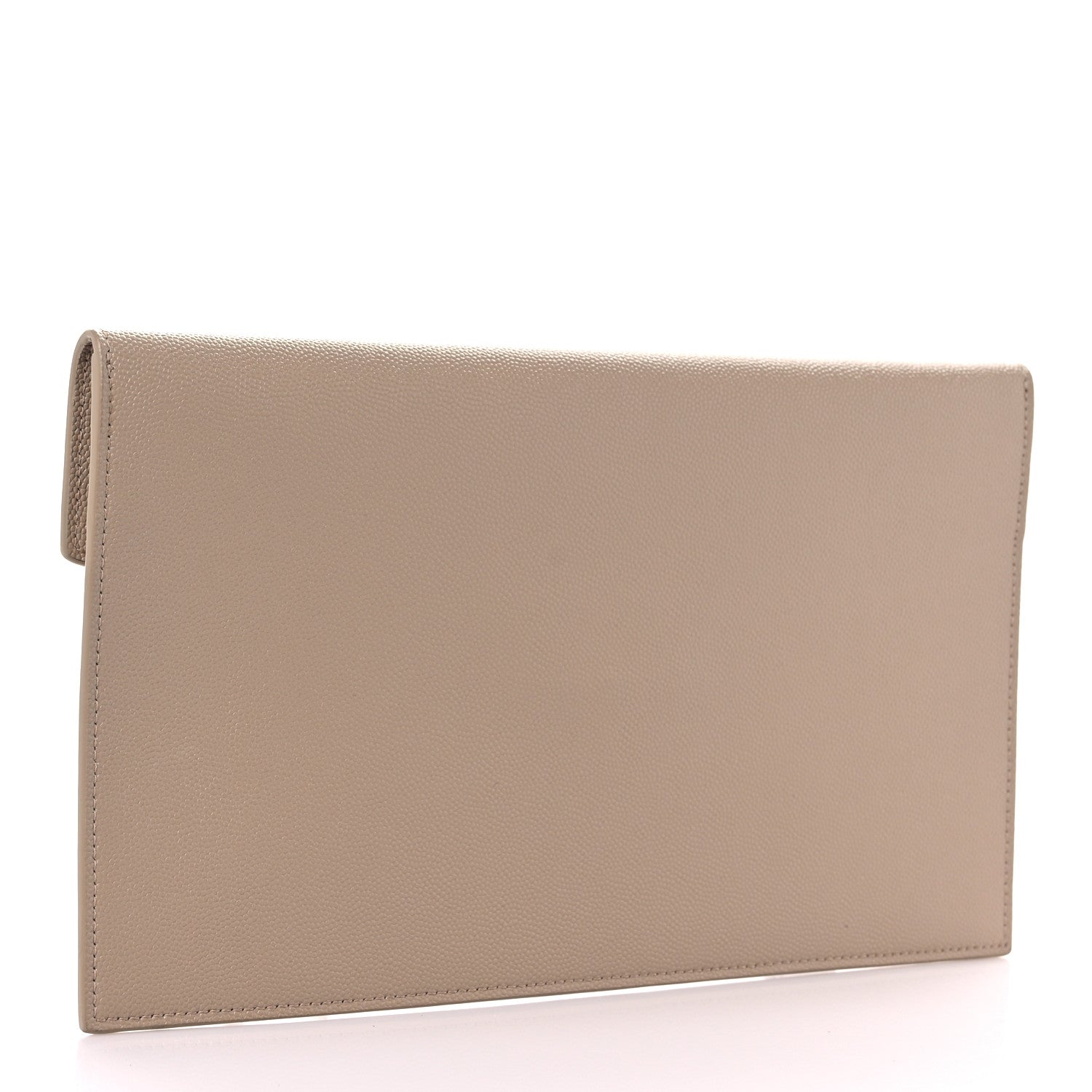 Saint Laurent Grain De Poudre Uptown Pouch Dark Beige 3 of 7