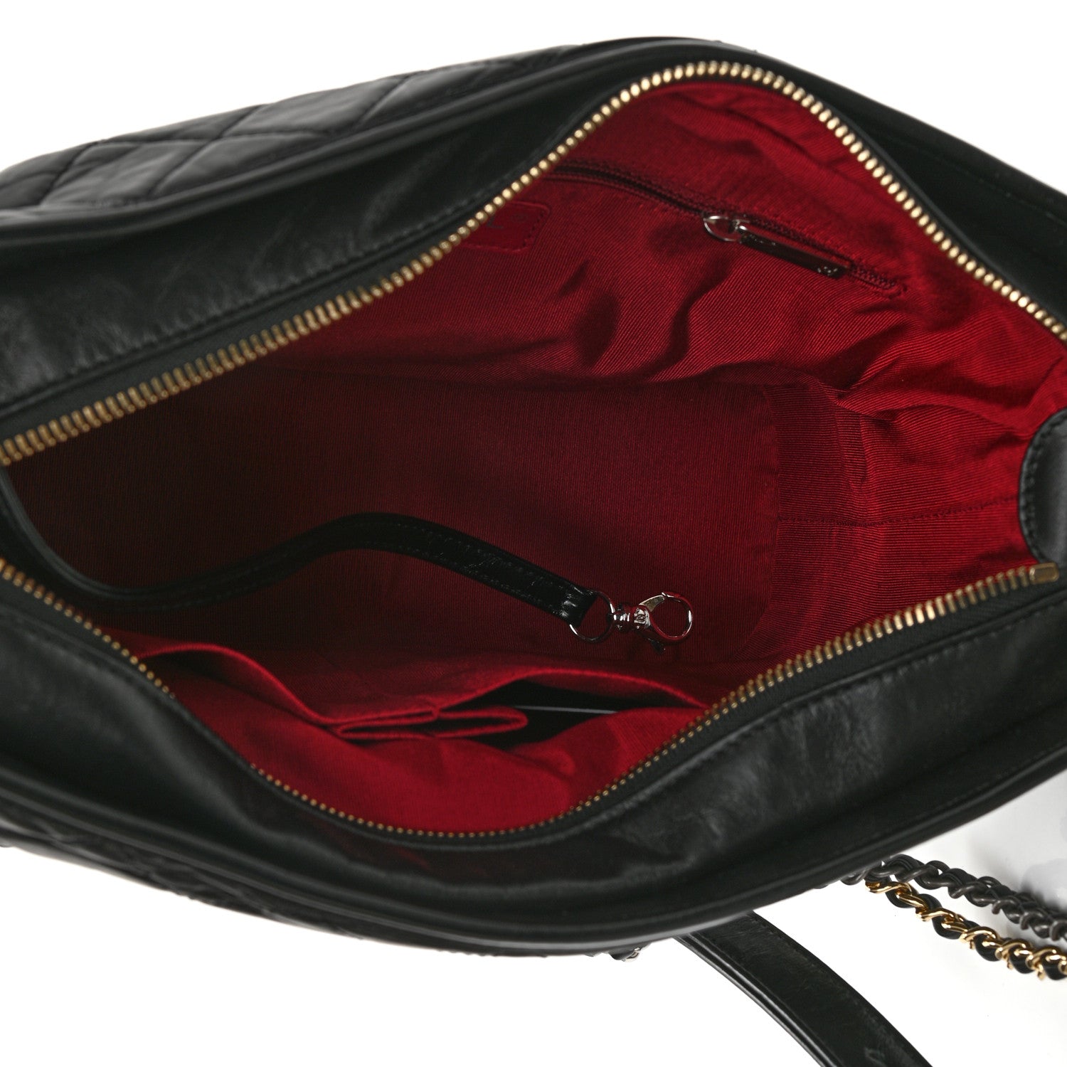 Chanel Aged Calfskin Quilted Medium Gabrielle Hobo Black 5 of 9
