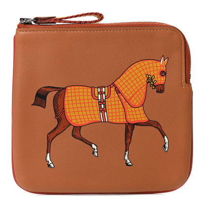 Hermes Swift Couverture Nouvelle Carre Pocket Pouch Gold Ambre 1 of 7