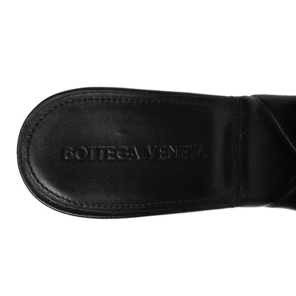 Bottega Veneta Nappa Quilted Rubber Lido Mule Sandals 38 Black 6 of 8