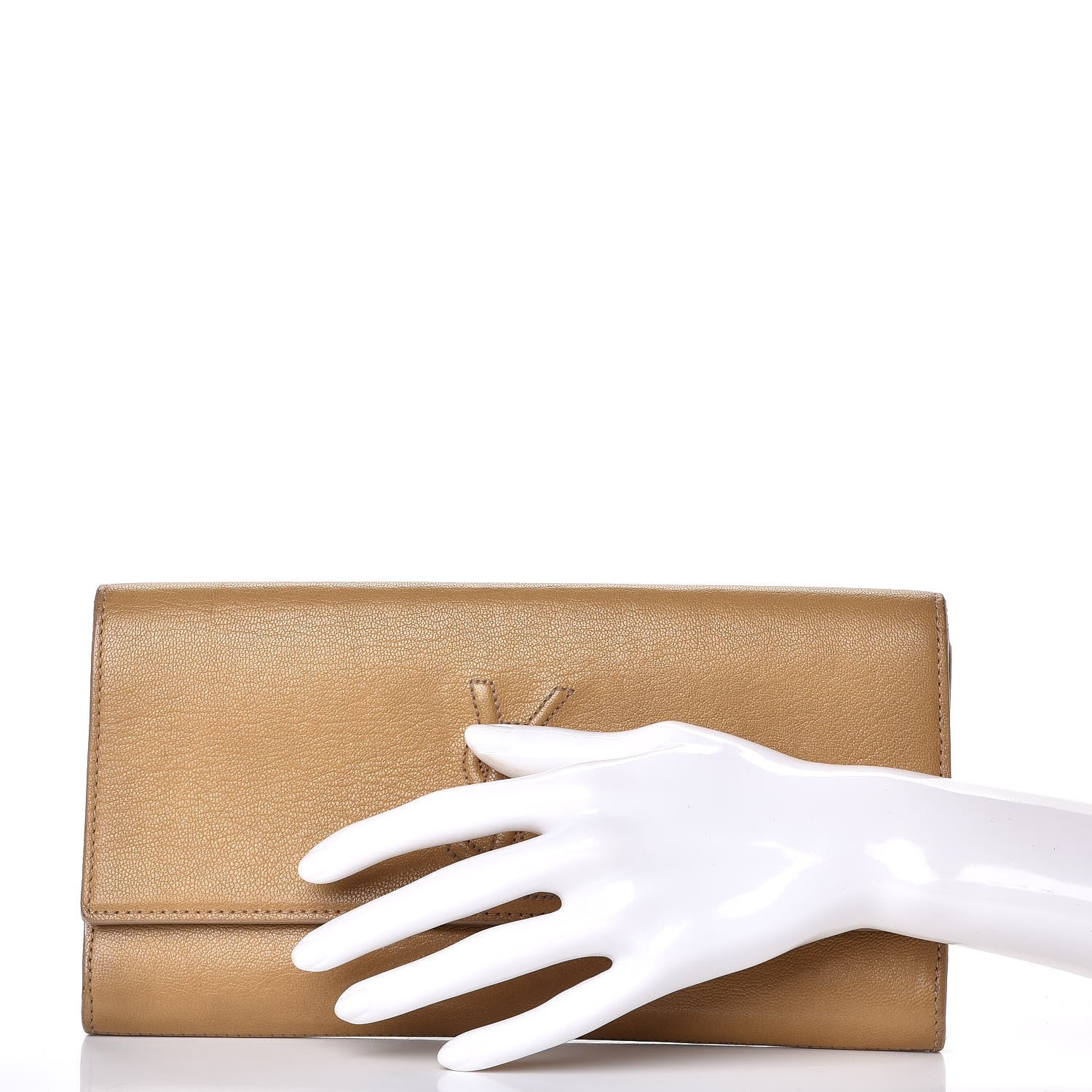 Saint Laurent Chevre Small Belle de Jour Clutch Beige 2 of 15