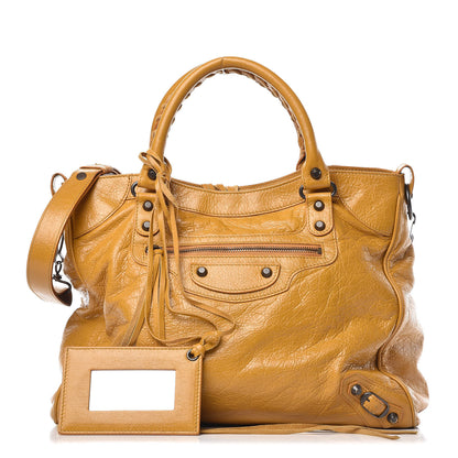 Balenciaga Agneau Classic Hardware Velo Jaune Moutarde 1 of 14