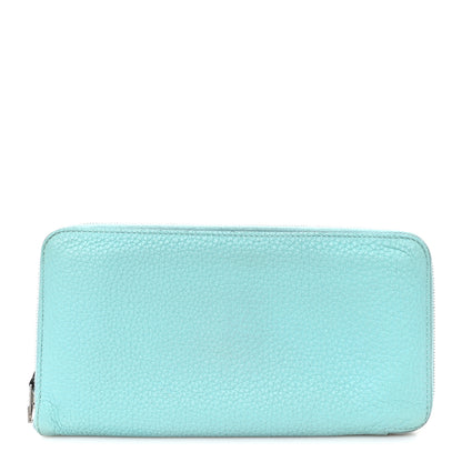 Hermes Togo Azap Wallet  Bleu Atoll 1 of 7