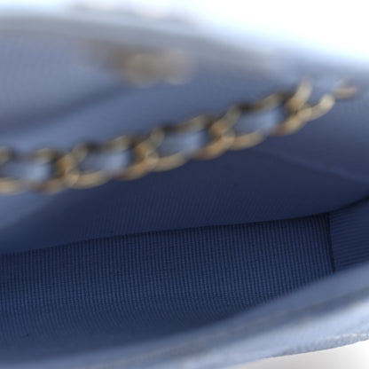 Chanel Caviar Quilted Mini Chain Belt Bag Light Blue 5 of 10