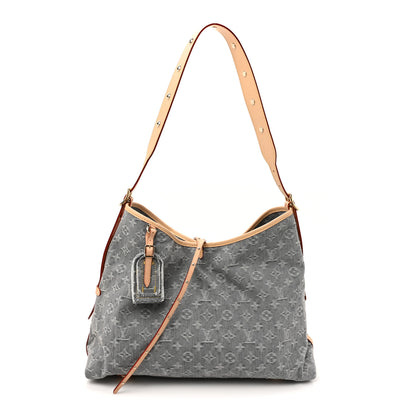 Louis Vuitton Monogram Denim CarryAll MM  Washed Gray 1 of 10