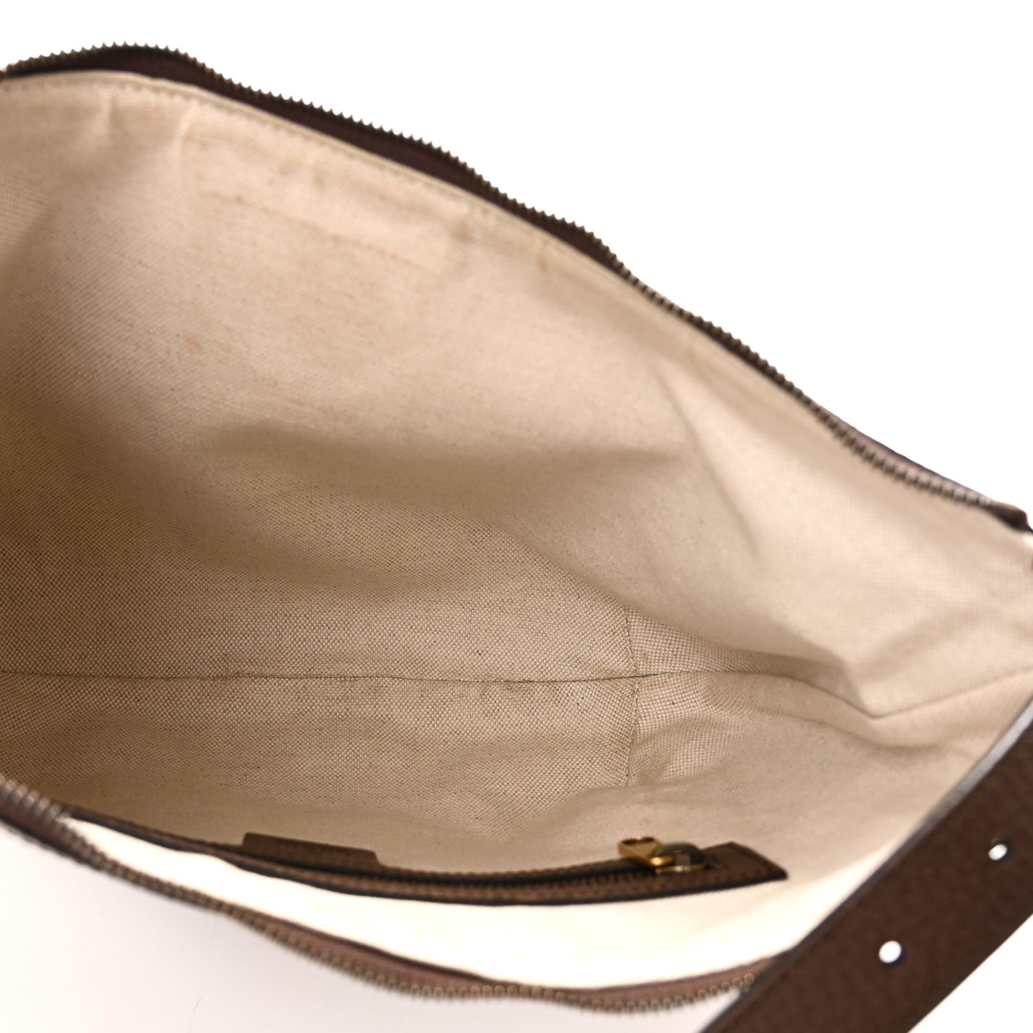 GG Supreme Monogram Web Small Ophidia Half Moon Hobo Brown