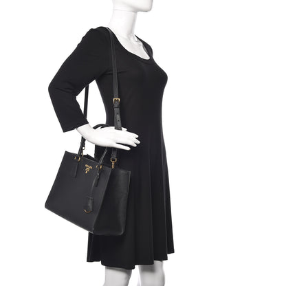 Prada Saffiano Tote Black 3 of 15