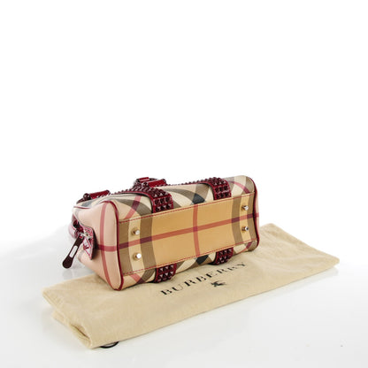 Burberry Studded Supernova Check Bowler Red 4 of 8