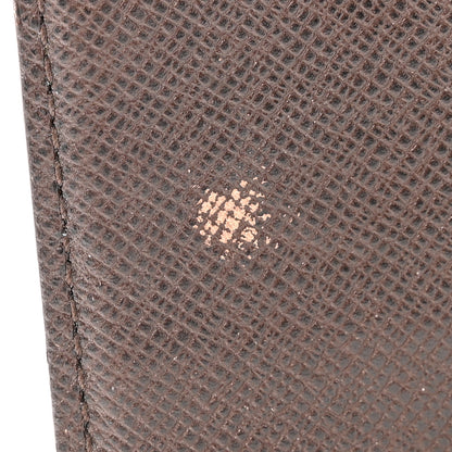 Louis Vuitton Damier Ebene Checkbook Cover Wallet 9 of 9