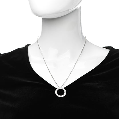 Cartier 18K White Gold LOVE Pendant Necklace 2 of 6