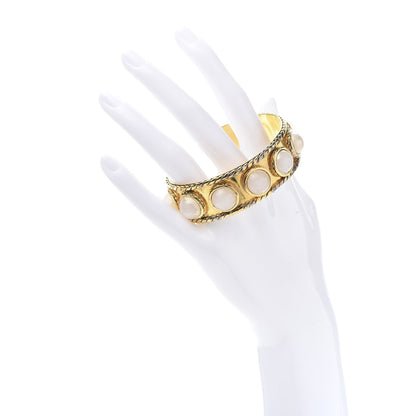 Chanel Pearl Braided Cuff Gold 2 of 7