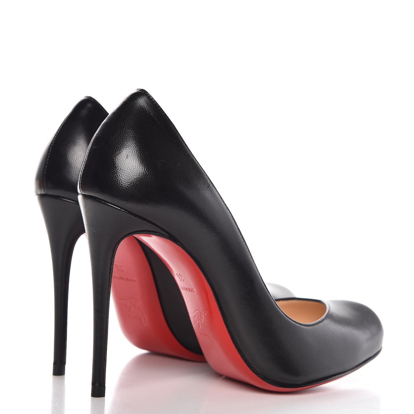 Shiny Nappa Breche 100 Pumps 35 Black