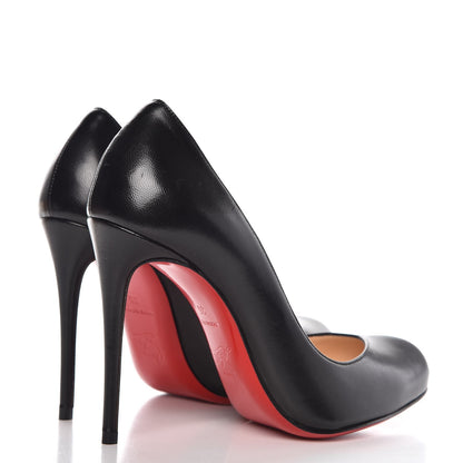 Christian Louboutin Shiny Nappa Breche 100 Pumps 35 Black 4 of 9