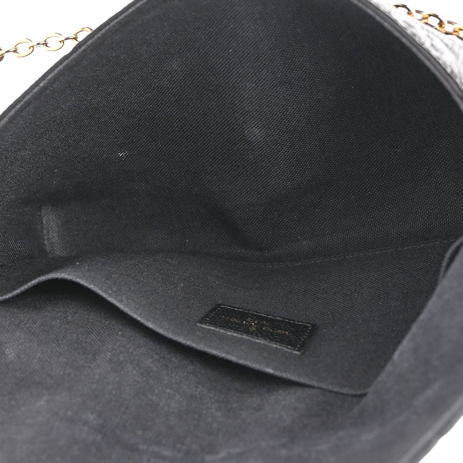Louis Vuitton Empreinte Pochette Felicie Chain Wallet Black 5 of 9