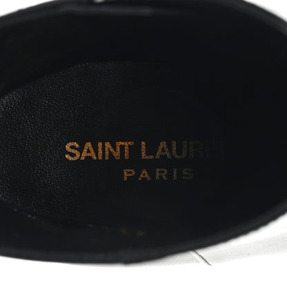 Saint Laurent Nappa Vendome Loulou Ankle Zip Boot 39.5 Black 8 of 9