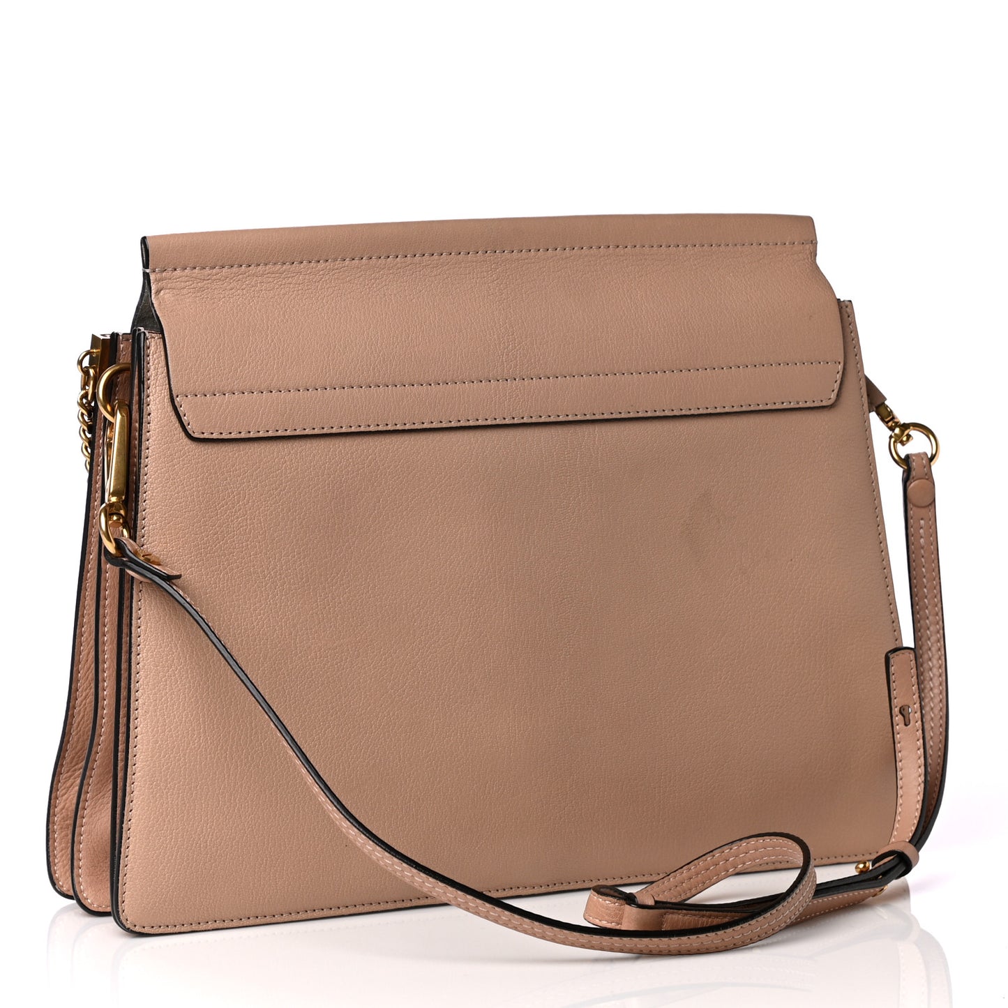 Calfskin Medium Faye Shoulder Bag Biscotti Beige