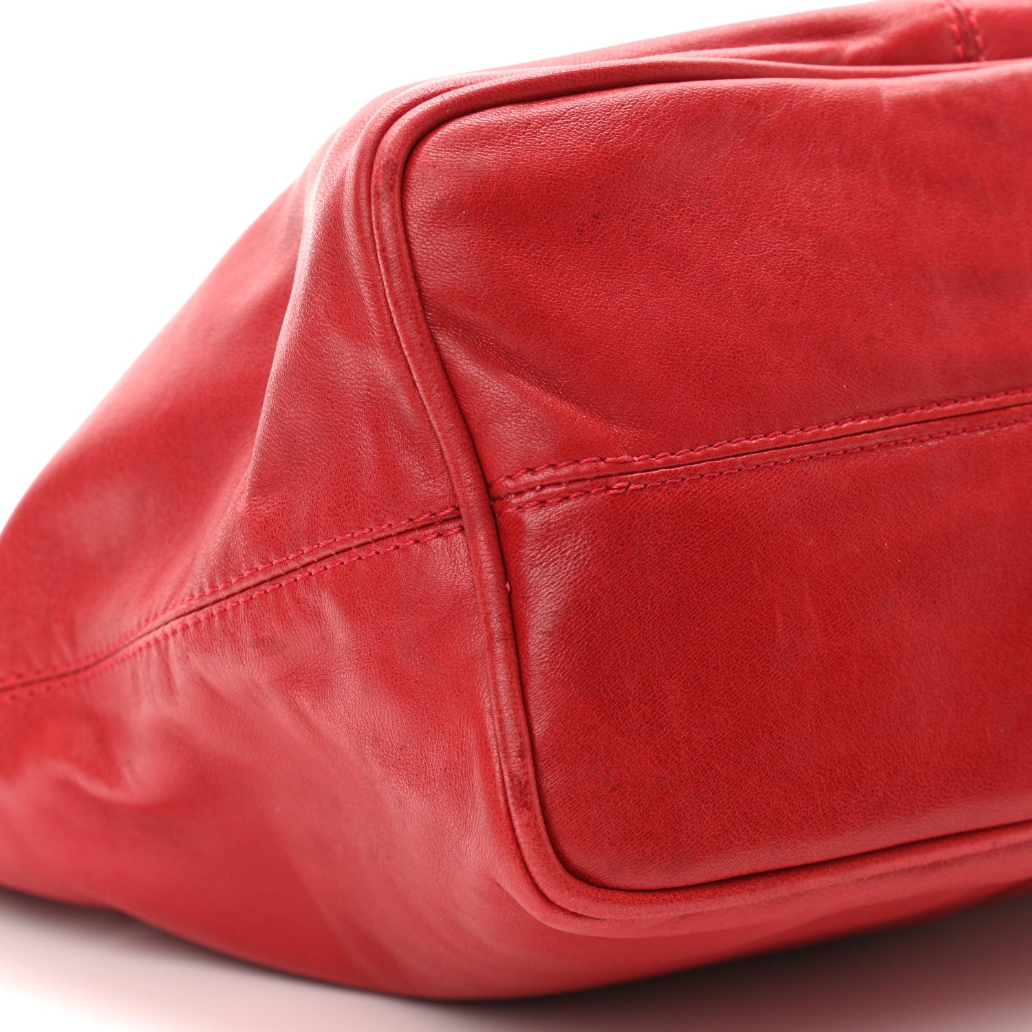Fendi Nappa Hobo Red 5 of 9