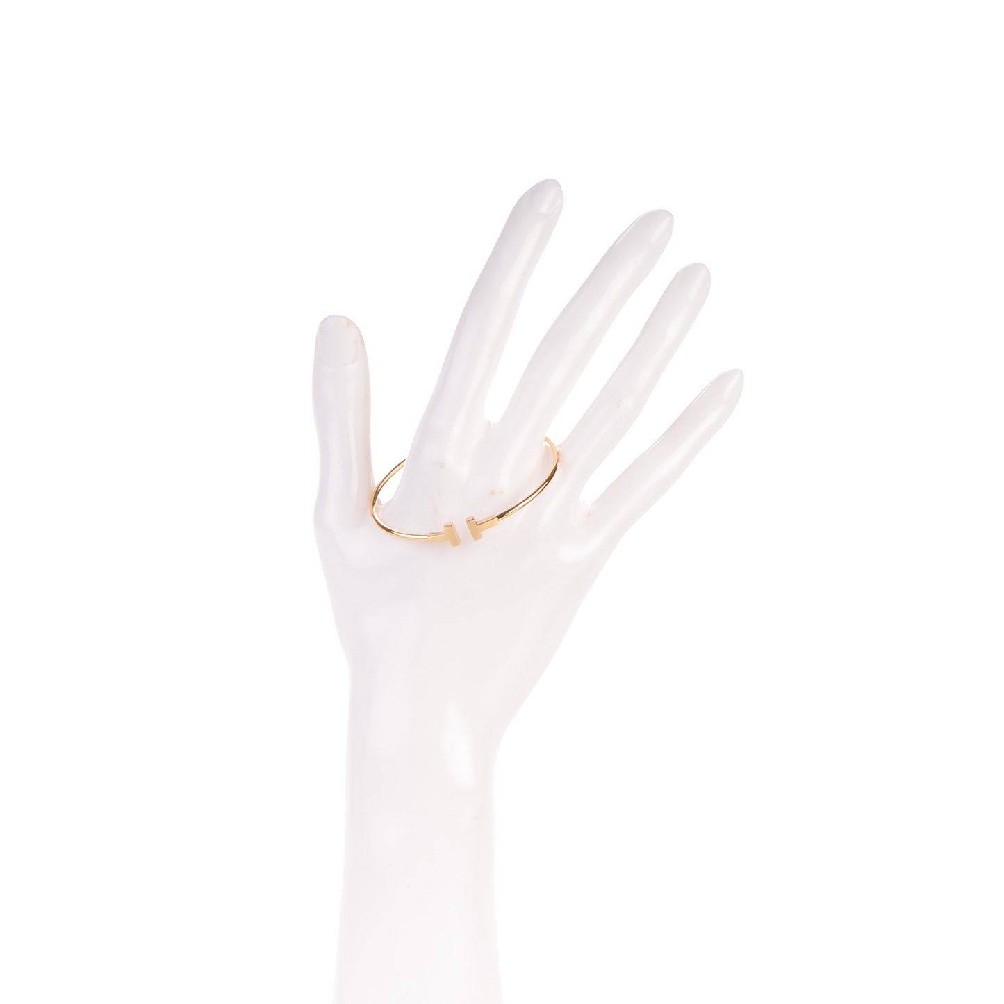18K Yellow Gold Narrow T Wire Bracelet