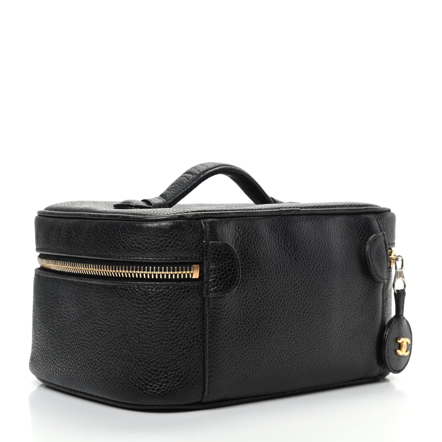 Chanel Caviar CC Vanity Cosmetic Case Black 3 of 9