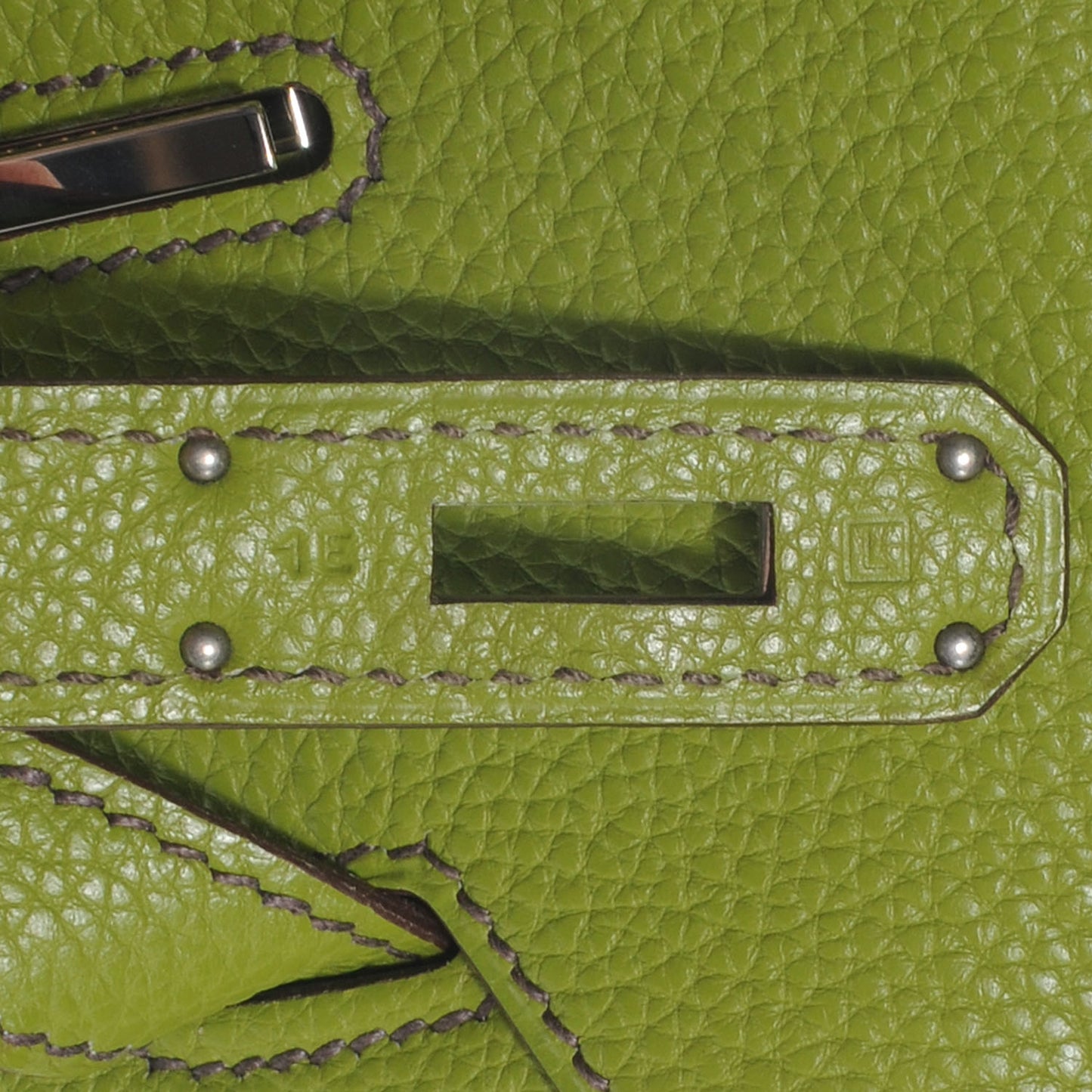 Togo Birkin 35 Vert Anis