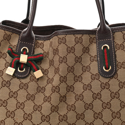 Gucci Monogram Medium Princy Tote Dark Brown 8 of 14