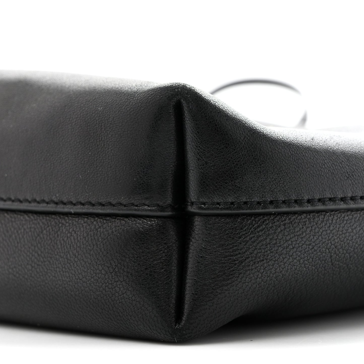 Lambskin Pochon Shoulder Bag Black