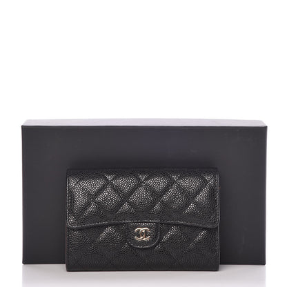 Chanel Caviar Quilted Medium Flap Wallet Black 15 of 18