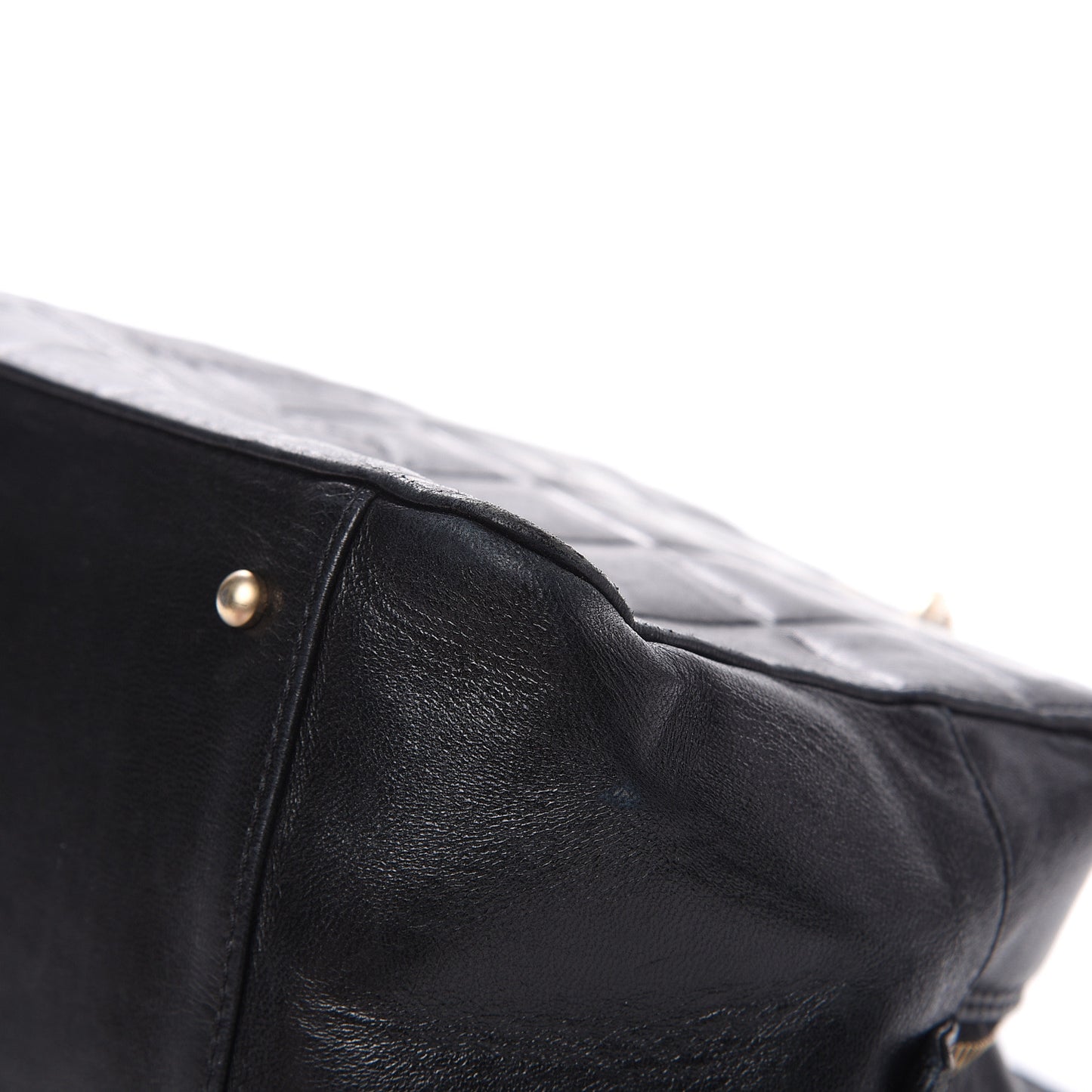 Calfskin Quilted CC Chocolate Bar Shoulder Bag Black