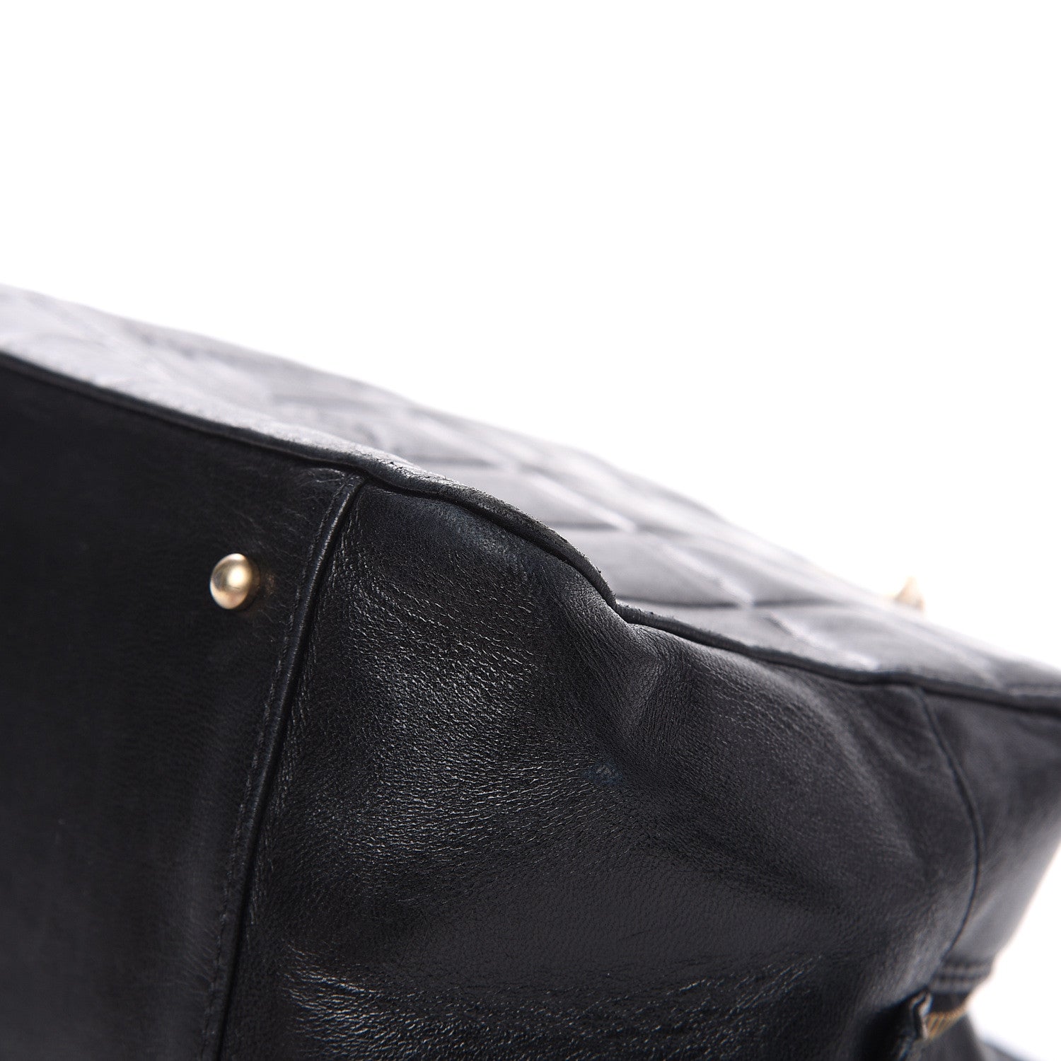 Chanel Calfskin Quilted CC Chocolate Bar Shoulder Bag Black 10 of 16