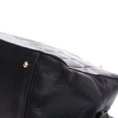 Chanel Calfskin Quilted CC Chocolate Bar Shoulder Bag Black 10 of 16