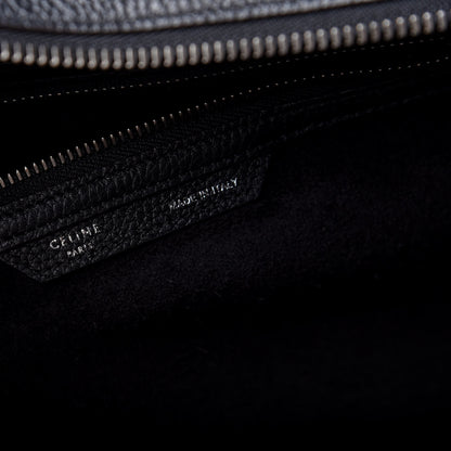 Celine Drummed Calfskin Mini Luggage Black 10 of 11