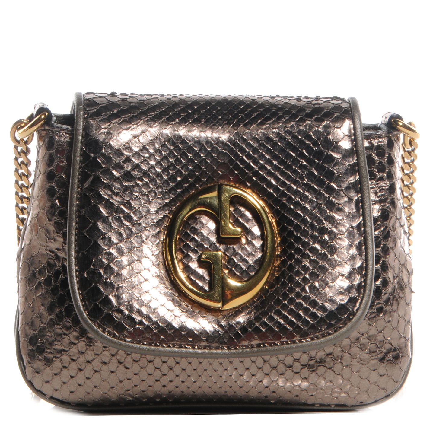 Python Small 1973 Chain Shoulder Bag Gunmetal