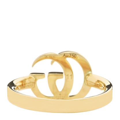Gucci 18K Yellow Gold Running GG Ring 51 5.75 3 of 5