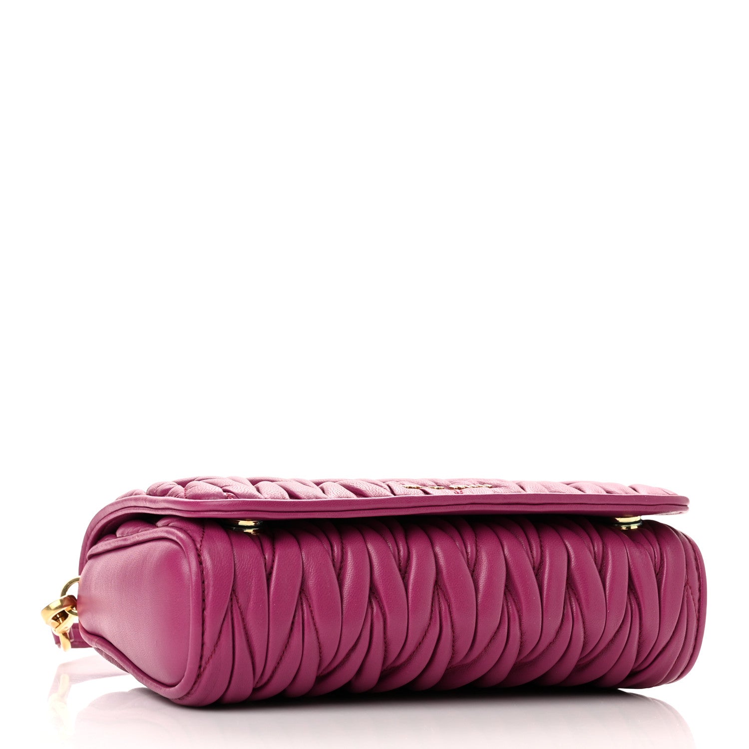 Miu Miu Nappa Matelasse Crossbody Flap Fuxia 4 of 9