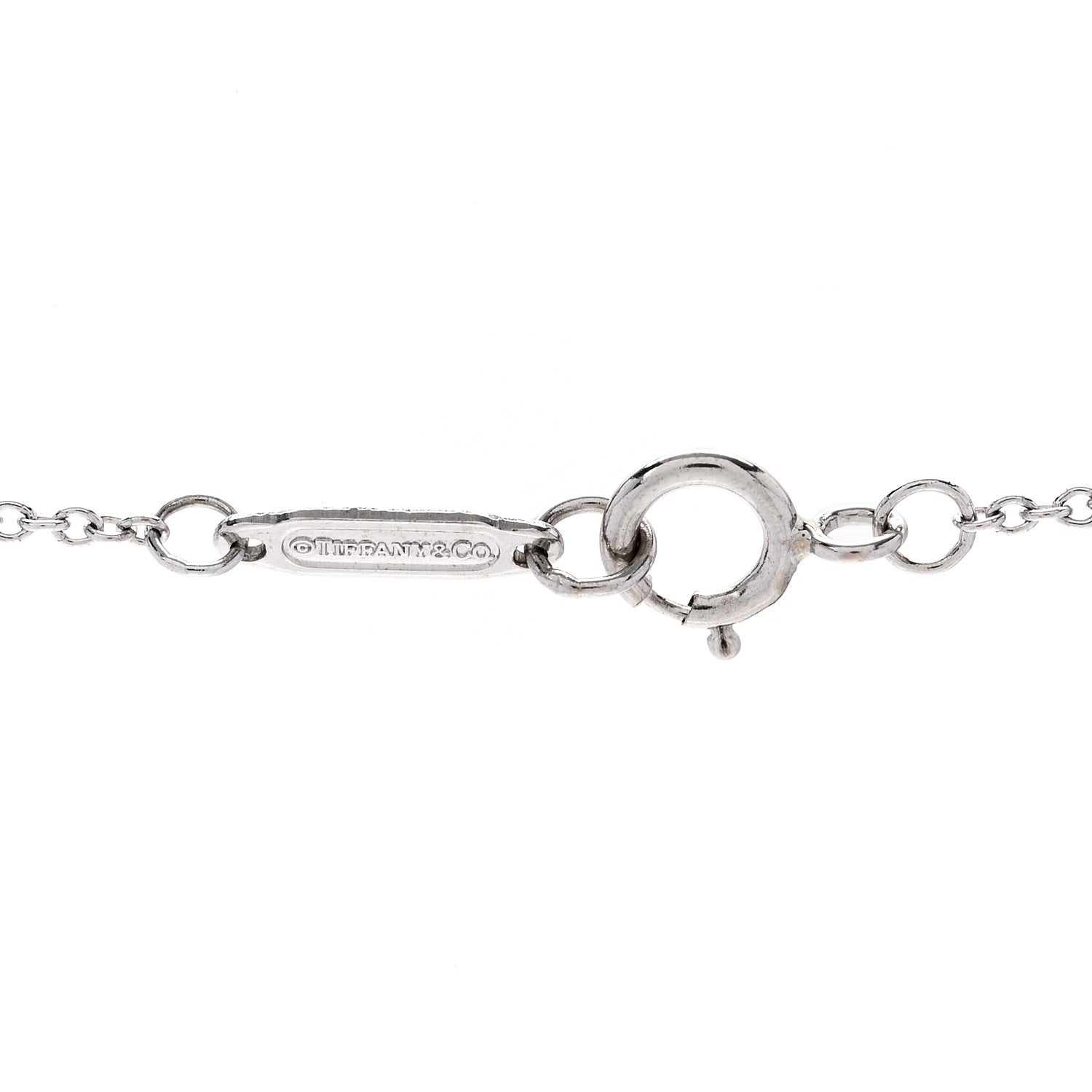 Tiffany 18K White Gold Diamond Bow Pave Pendant Necklace 4 of 6